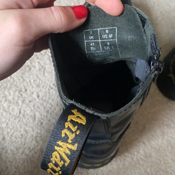 Doc Martens Black Platform Jadon Leather Boots European 41 - Picture 7 of 9